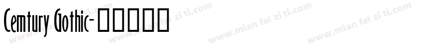 Cemtury Gothic字体转换
